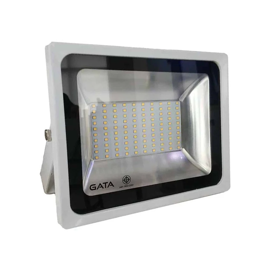 สปอร์ตไลท์ LED 50W (วอร์มไวท์) Body สีขาว GATA