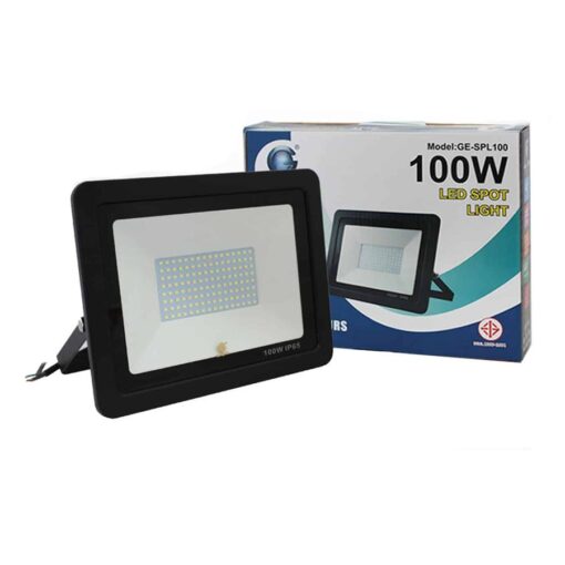สปอร์ตไลท์ led 100w smd รุ่นบาง วอร์มไวท์ iwachi