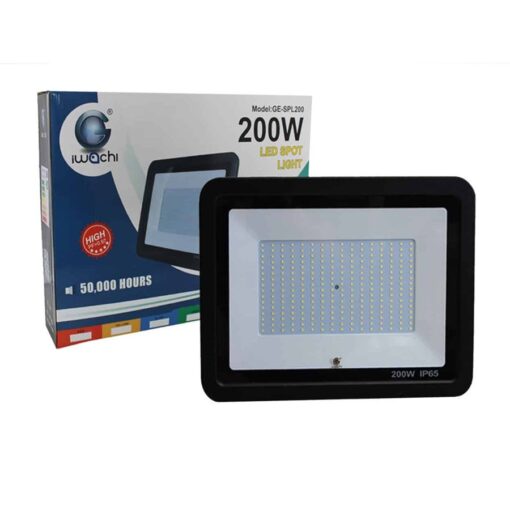 สปอร์ตไลท์ LED 200w SMD รุ่นบาง (วอร์มไวท์) IWACHI 