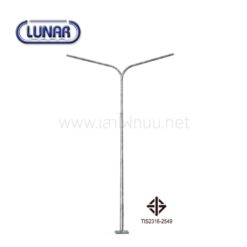 เสาไฟถนนปลายเรียว ชนิดกิ่งคู่ มอก.2316-2549