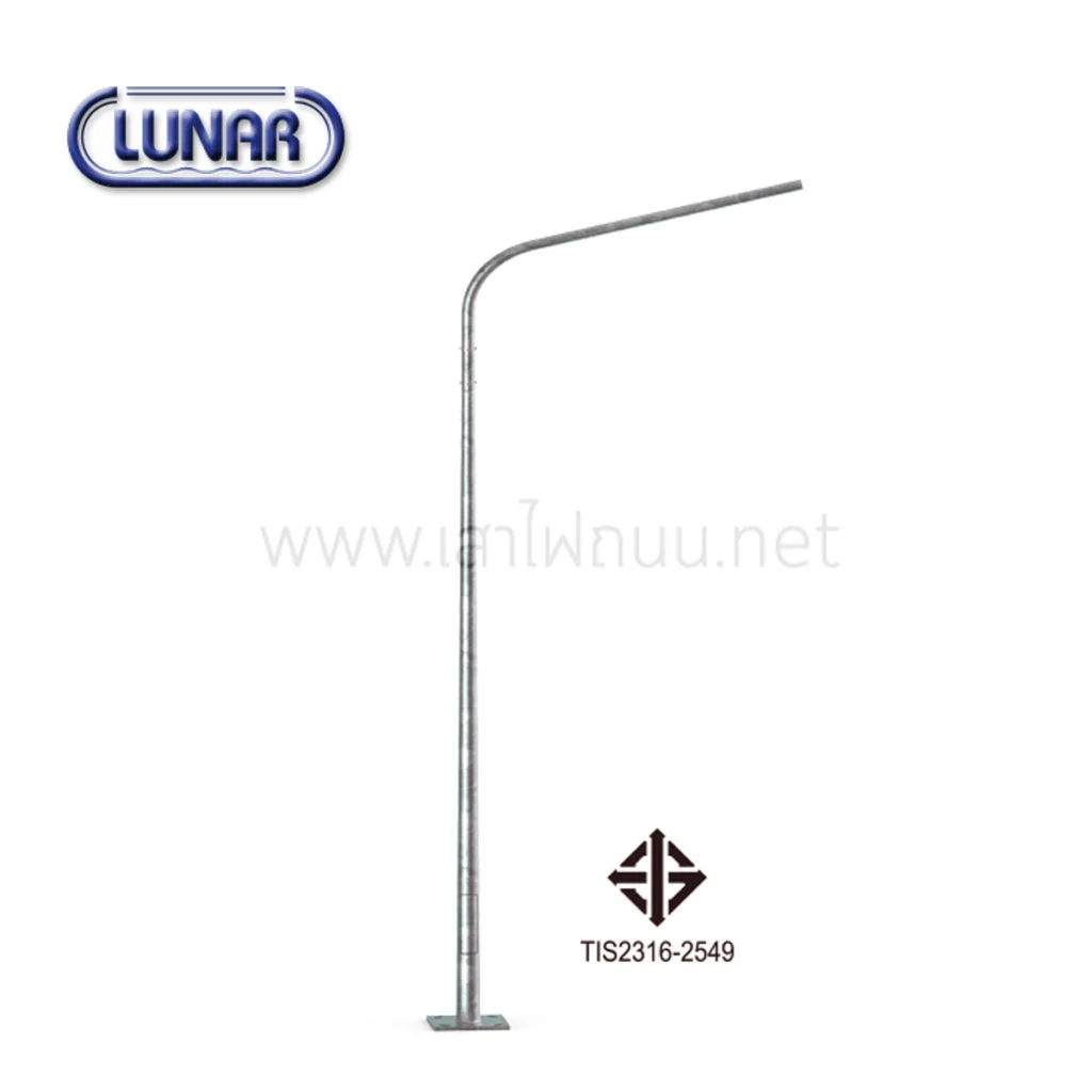 เสาไฟถนนปลายเรียวกิ่งเดี่ยว มอก.2316-2549