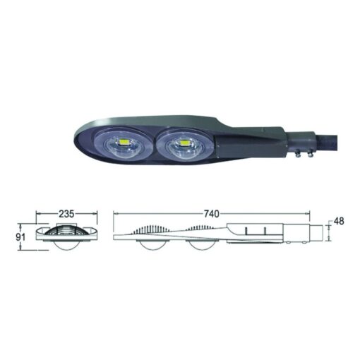 โคมไฟถนน LED Street Light Lumina 60w (เดย์ไลท์) Lunar  - Image 2