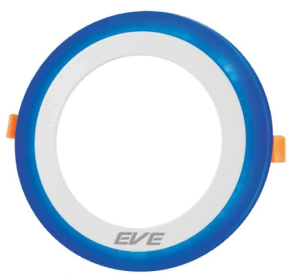 ดาวน์ไลท์ LED Panel Light Skyblue หน้ากลม 9w (วอร์มไวท์) EVE