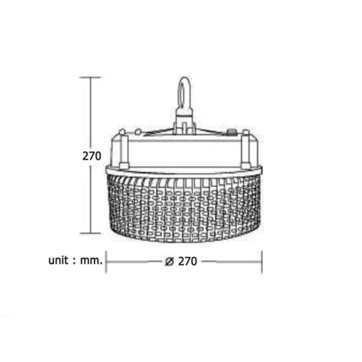 โคมไฮเบย์ LED รุ่น HBA ขนาด 150W (เดย์ไลท์) ยี่ห้อ BEC  - Image 3