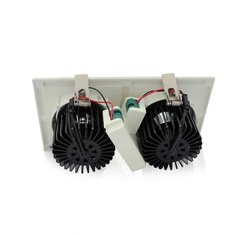 ดาวน์ไลท์ LED COB 2x12w (วอร์มไวท์) IWACHI - Image 2