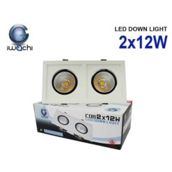 ดาวน์ไลท์ LED COB 2x12w (วอร์มไวท์) IWACHI