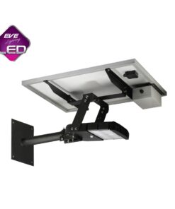 โคมไฟถนนโซล่าเซลล์ 60w dual g วอร์มไวท์ eve