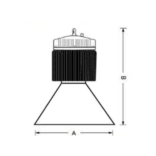 โคมไฮเบย์ LED 400W รุ่น LUX-HB แสงเดย์ไลท์ ยี่ห้อ EVE - Image 2