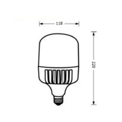 Alternative view of หลอดไฟไฮเบย์ led highwatt shop bulb 50w เดย์ไลท์ eve