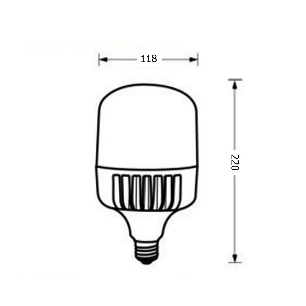 หลอดไฟไฮเบย์ led highwatt shop bulb 50w เดย์ไลท์ eve - Image 2