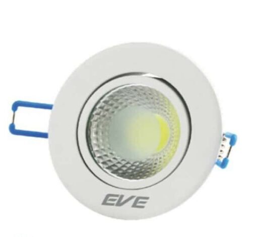  ดาวน์ไลท์ LED COB หน้ากลม 5w (วอร์มไวท์) EVE