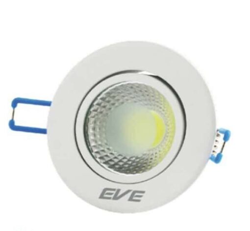 ดาวน์ไลท์ LED COB หน้ากลม 5w (เดย์ไลท์) EVE