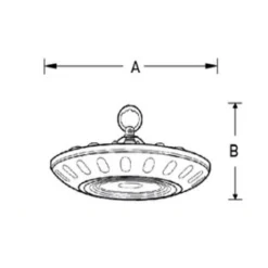 Alternative view of โคมไฮเบย์ LED 150W EVE เดย์ไลท์ (SMD UFO)