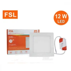 ดาวน์ไลท์ LED 12W หน้าเหลี่ยม (วอร์มไวท์) FSL