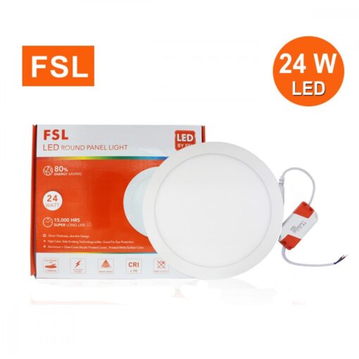 ดาวน์ไลท์ LED ติดลอย หน้ากลม 24W (เดย์ไลท์) FSL
