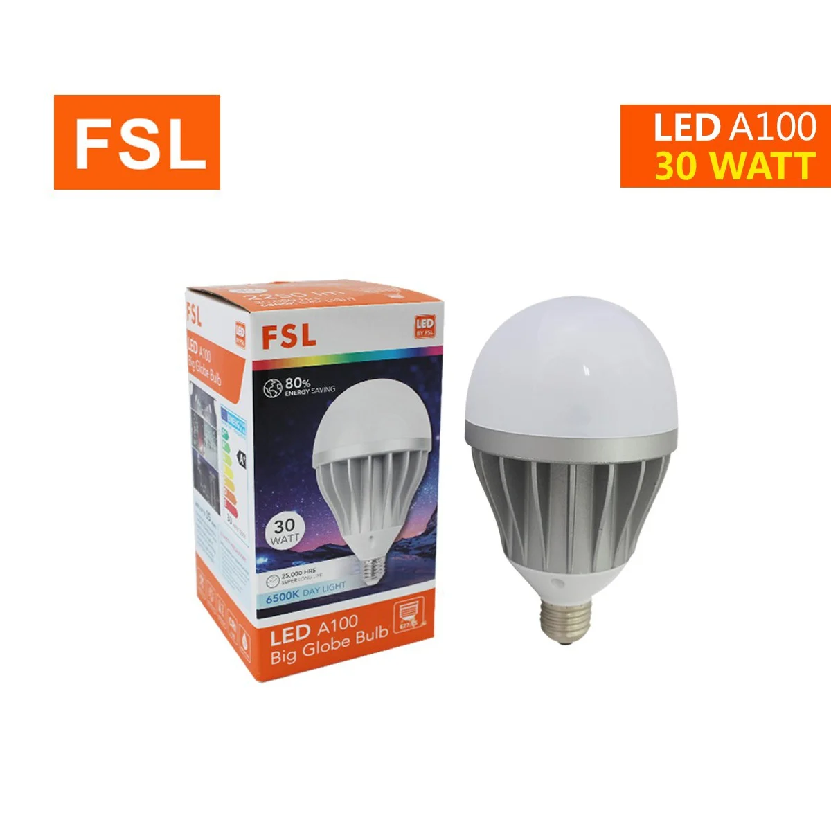 หลอดไฟไฮเบย์ led fsl 30w วอร์มไวท์