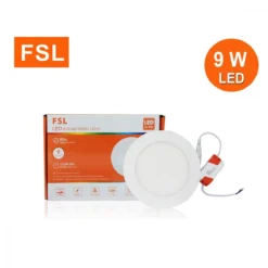 ดาวน์ไลท์ LED 9W หน้ากลม (วอร์มไวท์) FSL