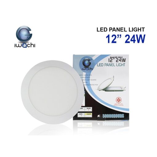 ดาวน์ไลท์ LED หน้ากลม 24w (วอร์มไวท์) IWACHI