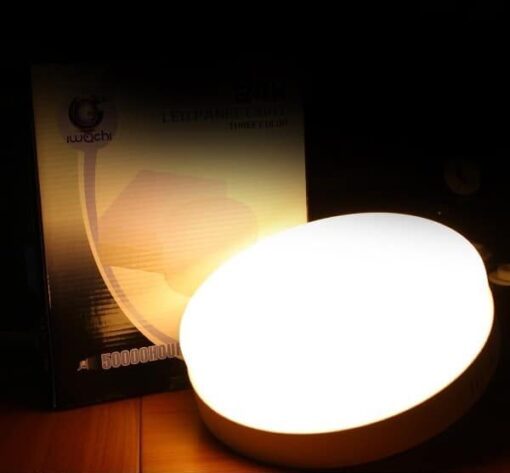 ดาวน์ไลท์ LED ติดลอยหน้ากลม 12W (วอร์มไวท์) IWACHI  - Image 3