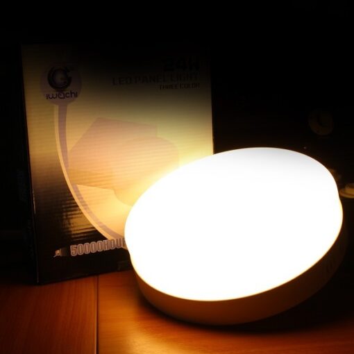 ดาวน์ไลท์ LED ติดลอยหน้ากลม 18W (วอร์มไวท์) IWACHI  - Image 3