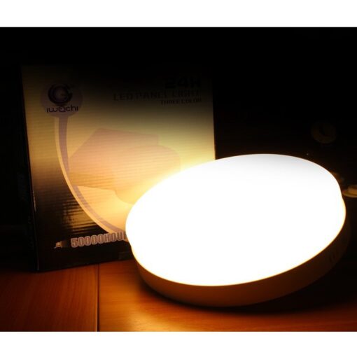 ดาวน์ไลท์ LED ติดลอยหน้ากลม 24W (วอร์มไวท์) IWACHI - Image 3