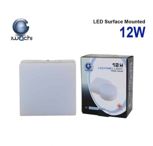 ดาวน์ไลท์ led ติดลอยหน้าเหลี่ยม 12w เดย์ไลท์ iwachi