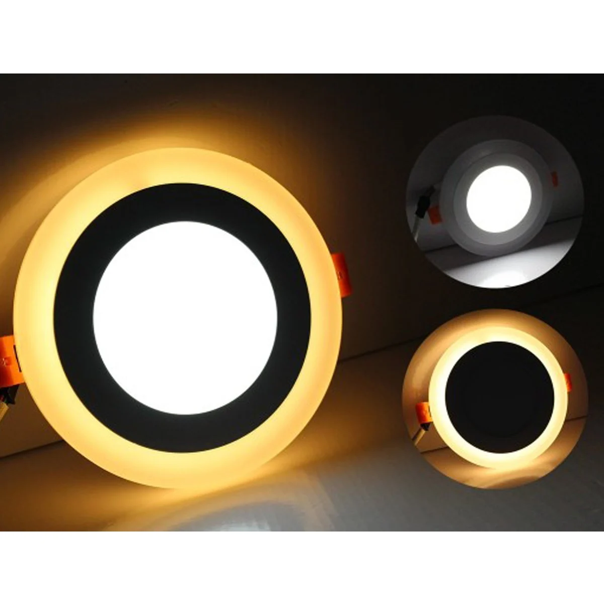 ดาวน์ไลท์ led หน้ากลม 6w3w ขอบแสงวอร์มไวท์ iwachi - Image 3