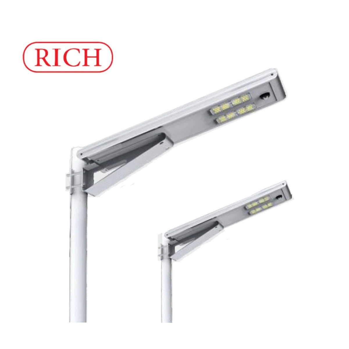 โคมไฟถนนโซล่าเซลล์ 70W AIO2 (เดย์ไลท์) RICH