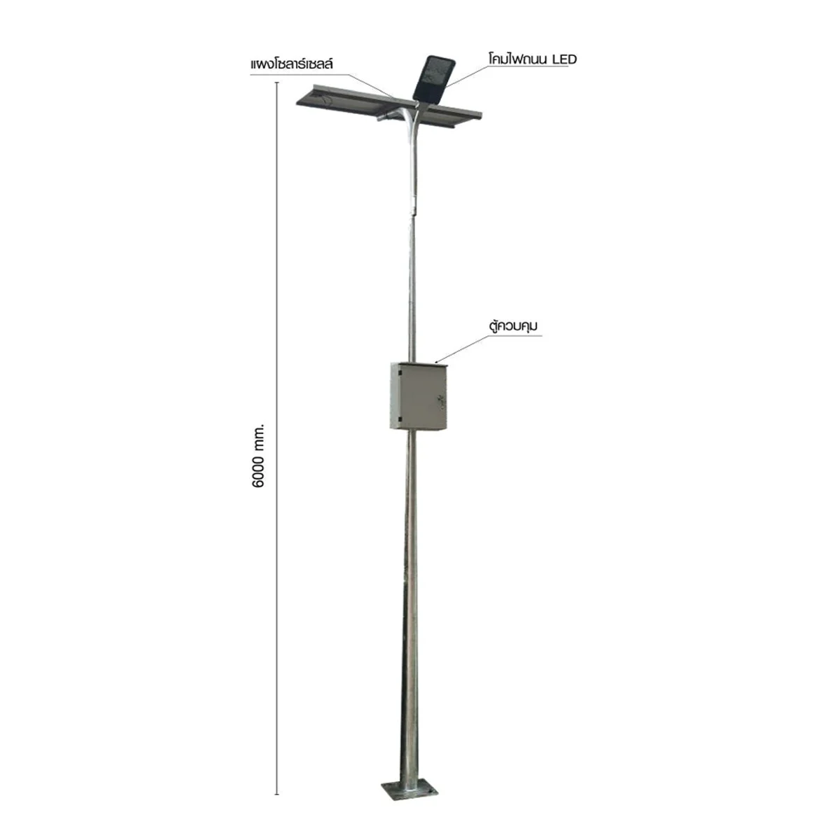 โคมไฟถนนโซล่าเซลล์ 40W GK-C W.L. lighting - Image 2