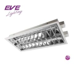 โคมตะแกรงฝังฝ้า ตะแกรงถี่ 0.4mm แบบสะท้อนแสง 2x36w (30x120cm.) ยี่ห้อ EVE