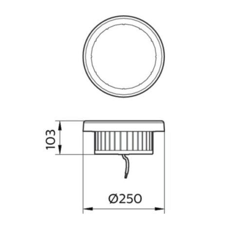 โคมไฮเบย์ LED SmartBright  BY228P Philips 100W (CW) - Image 2