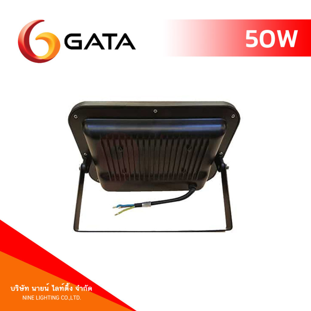 ด้านหลังสปอร์ตไลท์ LED 50W GATA Slim