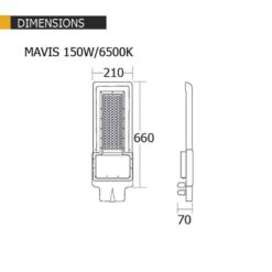 โคมไฟถนน LED 150w BEC