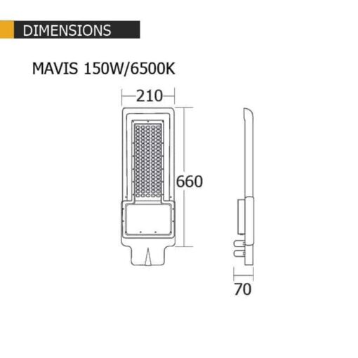 โคมไฟถนน LED 150w BEC