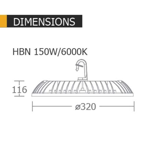 โคมไฟไฮเบย์ 150w BEC