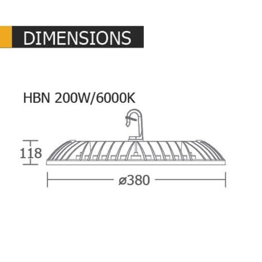 โคมไฟไฮเบย์ 200w BEC