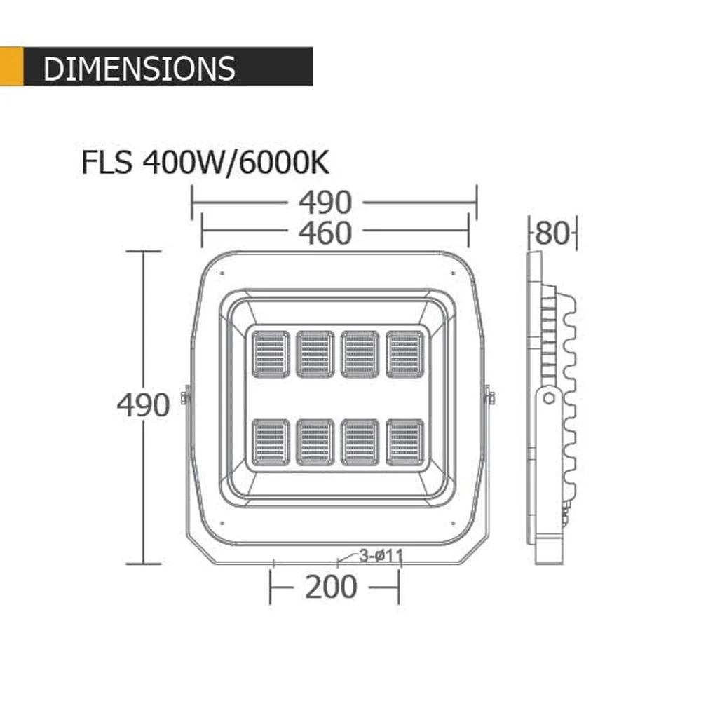 สปอร์ตไลท์ LED 400w BEC