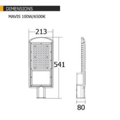 โคมไฟถนน LED 100w BEC