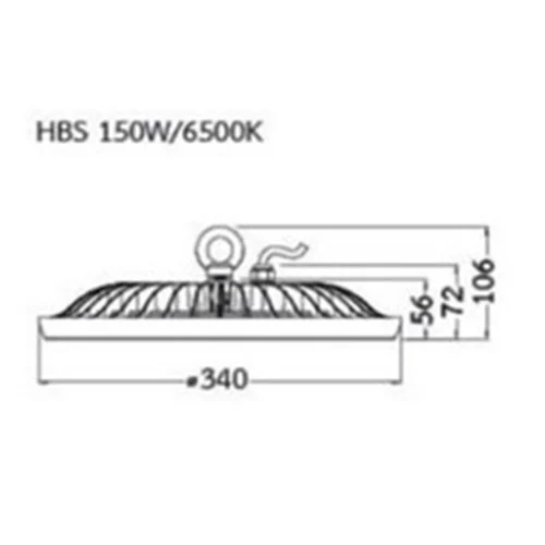 โคมไฮเบย์ LED HBS 150w BEC (แสงขาว) - Image 2