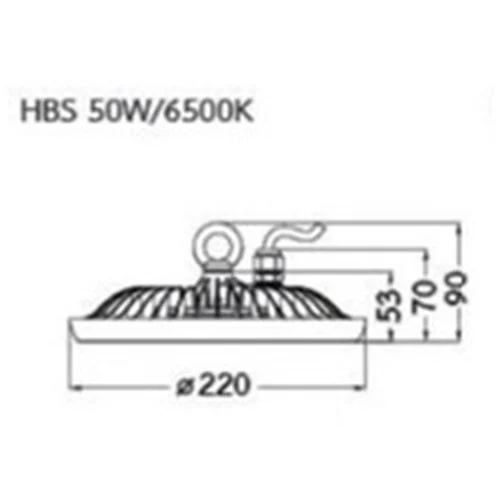 โคมไฮเบย์ LED HBS 50w BEC (แสงขาว) - Image 2