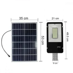 Dimensions โคมไฟถนนโซล่าเซลล์ LED 200วัตต์ IWACHI SMD
