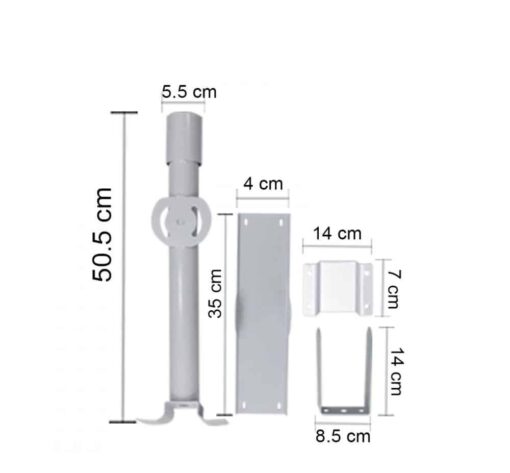 Dimensions อุปกรณ์ โคมไฟถนนโซล่าเซลล์ Iwachi SMD