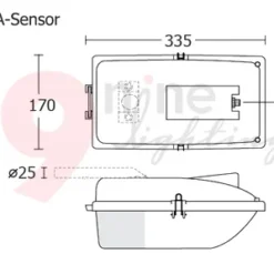 Alternative view of โคมไฟถนนหลังเต่า ขั้วE27 BEC ASTRA Sensor