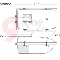 Alternative view of โคมไฟถนนหลังเต่า ขั้วE27 BEC RIGEL Sensor
