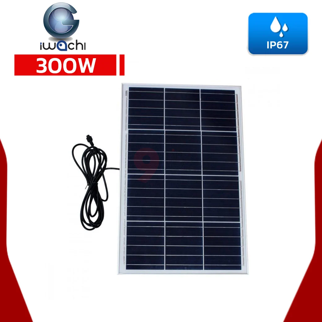 สปอร์ตไลท์โซล่าเซลล์ LED 300w Iwachi - Image 3