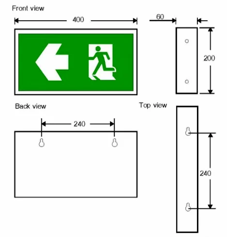 ไฟฉุกเฉิน Sunny 10w EXS1-10LED (S/D) - Image 3