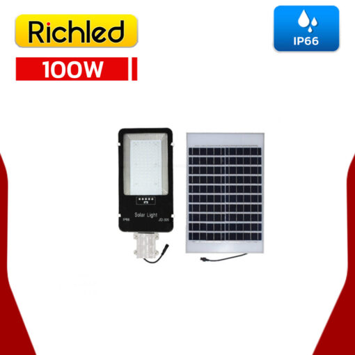 โคมไฟถนนโซล่าเซลล์ LED 100W RICHLED JD399 - Image 2