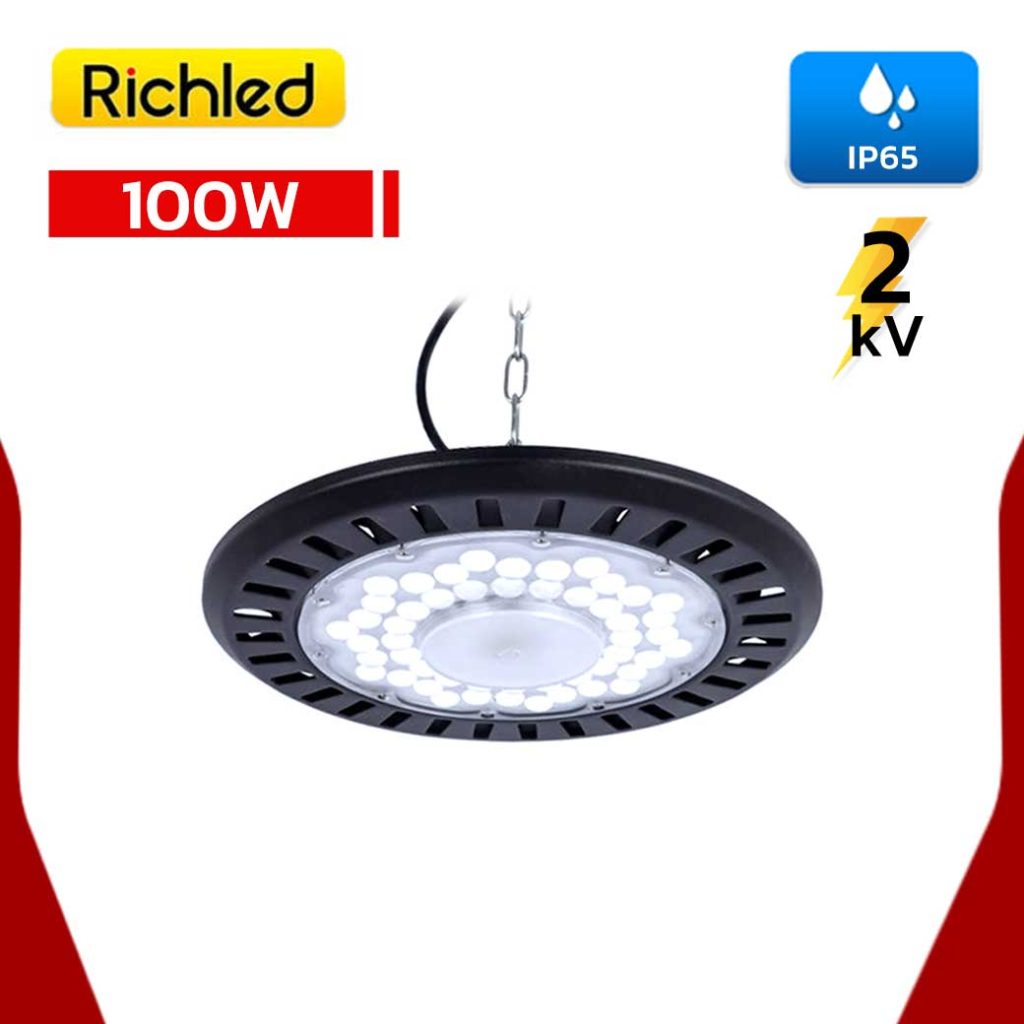 โคมไฮเบย์ LED 100w RICHLED UFO AIR SERIES