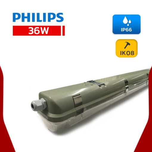 โคมกันน้ำกันฝุ่น 36W TCW097 1x36W Philips - Image 2