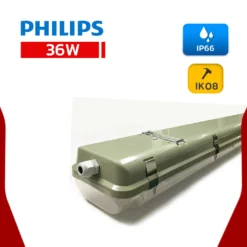 Alternative view of โคมกันน้ำกันฝุ่น 36W TCW097 2x36W Philips